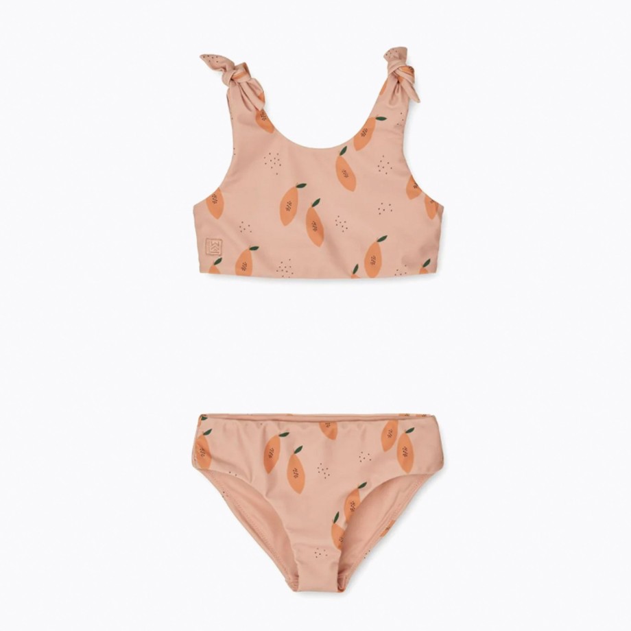 Clothing & Shoes Liewood Swimwear | Liewood Bow Bikini Set - Papaya Pale Tuscany