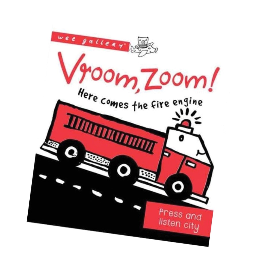 Toys Wee Gallery Books & Flash Cards | Wee Gallery Sound Book - Vroom