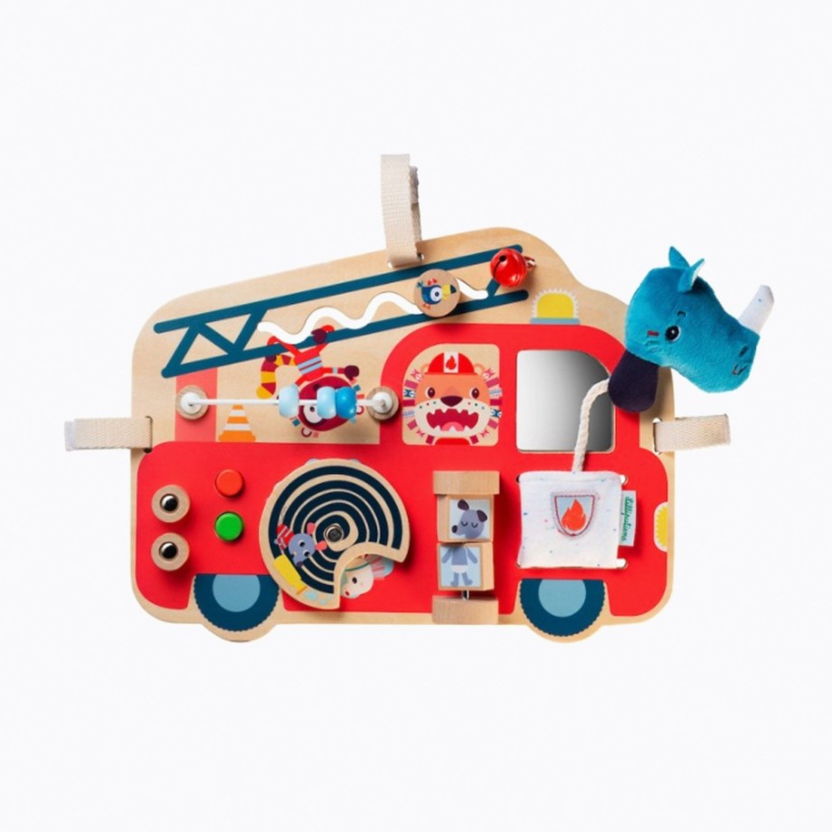 Toys Lilliputiens Baby Activity & Play Mats | Lilliputiens Fire Engine - Activities Panel