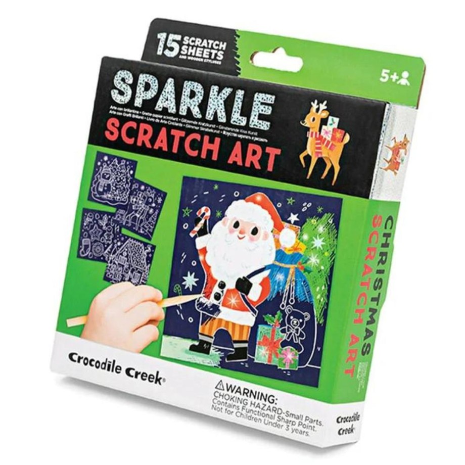 Playtime Crocodile Creek Kids Craft | Crocodile Creek Christmas Scratch Art