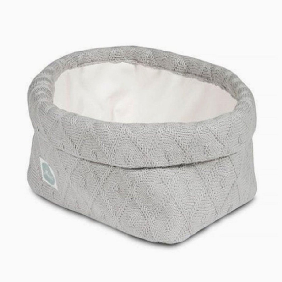 Nursery Jollein Storage | Jollein Basket Diamond Knit