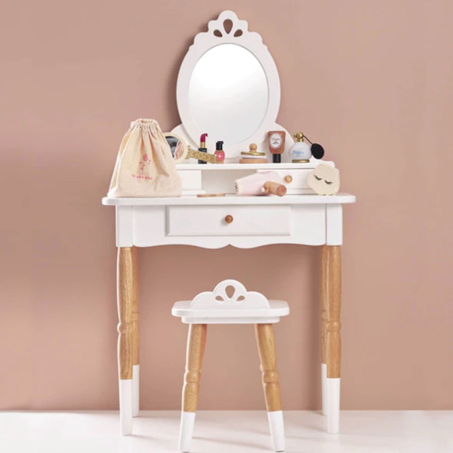 Nursery Le Toy Van Tables & Chairs | Le Toy Van Vanity Table & Wooden Stool