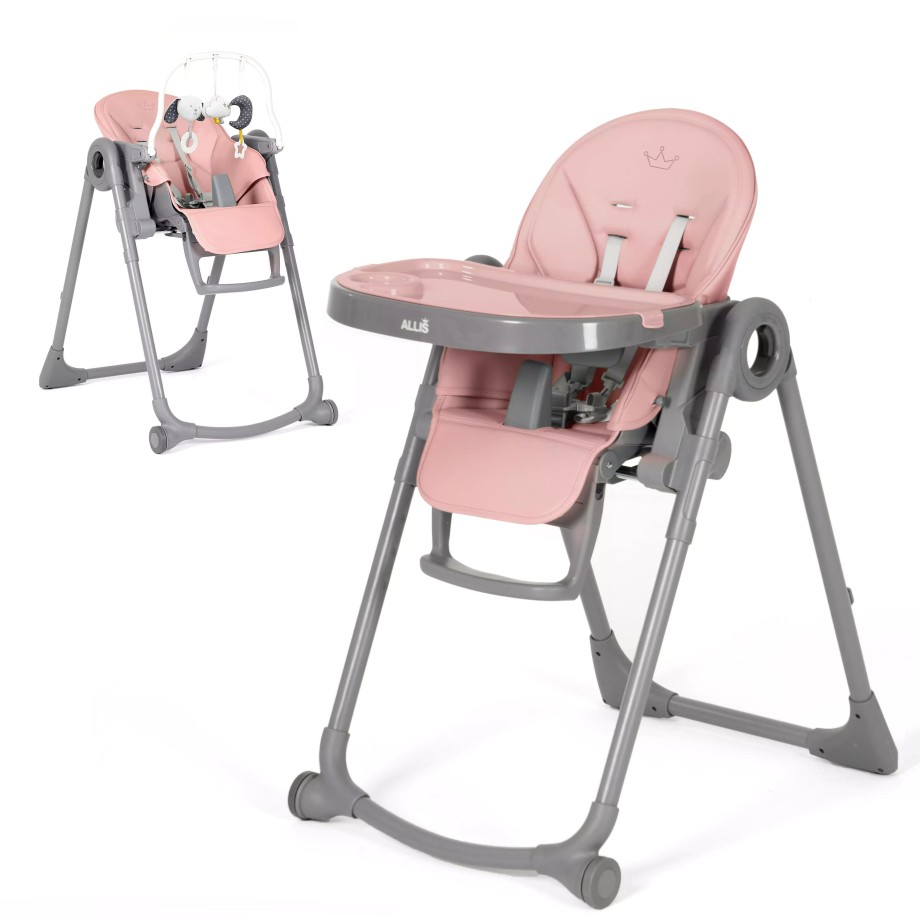 Mealtime Allis Baby High Chairs & Accessories | 2-In-1 Baby & Toddler High Chair - Pink