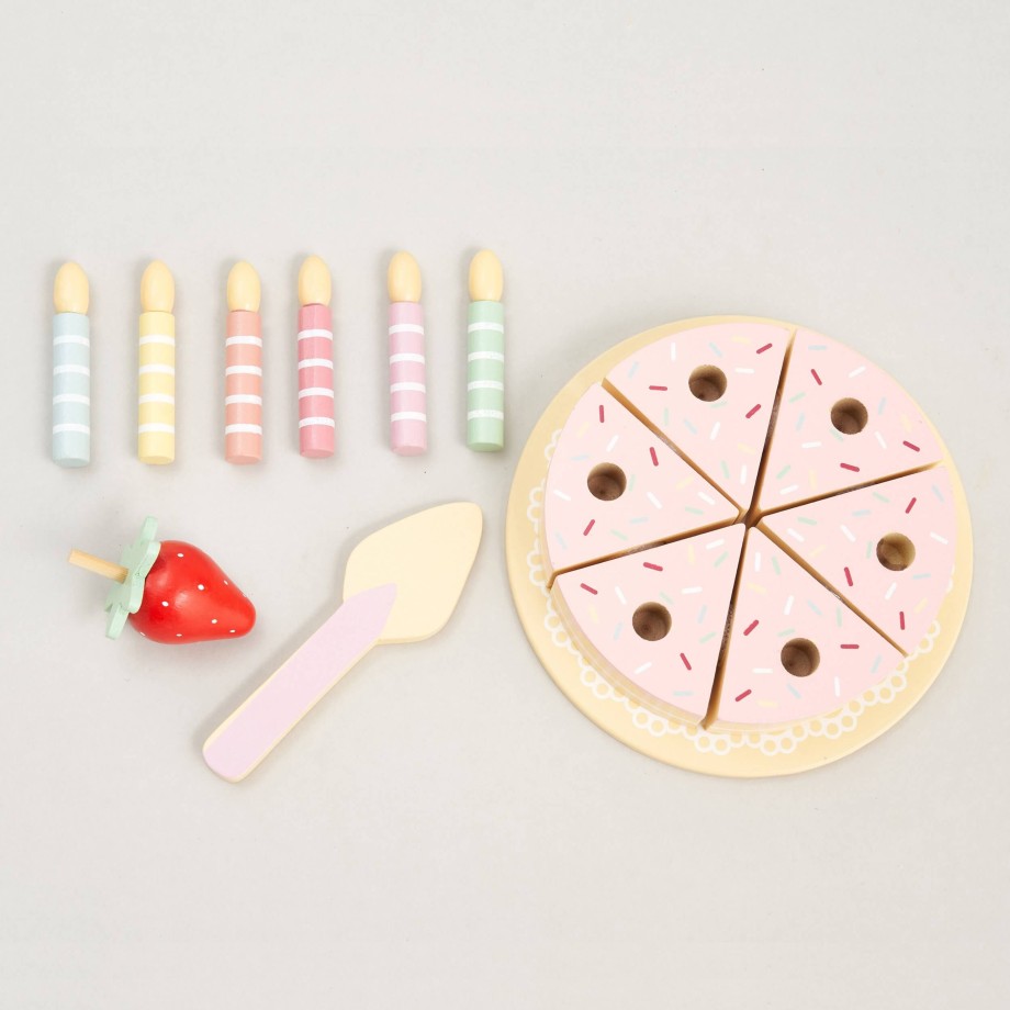 Playtime Hooga Playroom Role Play | Wooden Birthday Cake Play Food | Hooga Playroom