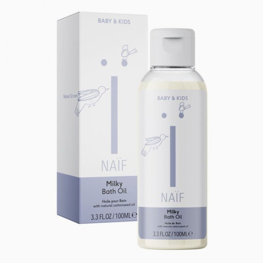 Bathtime NAIF Baby Skincare | Naif Milky Baby Bath Oil - 100Ml