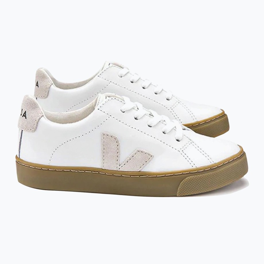 Clothing & Shoes Veja Shoes & Trainers | Veja Esplar Leather Lace Trainer - White