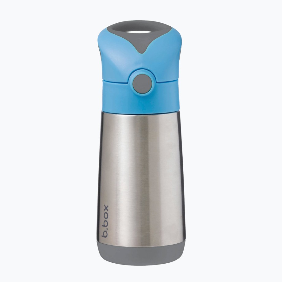 Mealtime B.Box Water Bottles | B.Box Insulated Drink Bottle 350Ml - Blue Slate