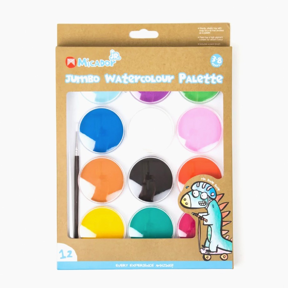 Playtime Micador Kids Craft | Micador Jr Jumbo Watercolour Palette