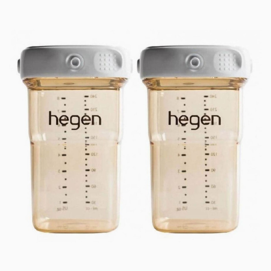 Mealtime Hegen Baby Food Makers & Storages | Hegen Pcto 240Ml Breast Milk Baby Storage Storage Containers Ppsu (2 Pack)