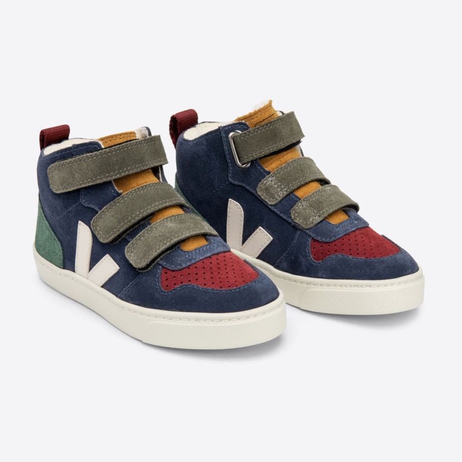 Clothing & Shoes Veja Shoes & Trainers | Veja Esplar Velcro Mid Trainers With Fur Lining - Multico Nautico Cyprus