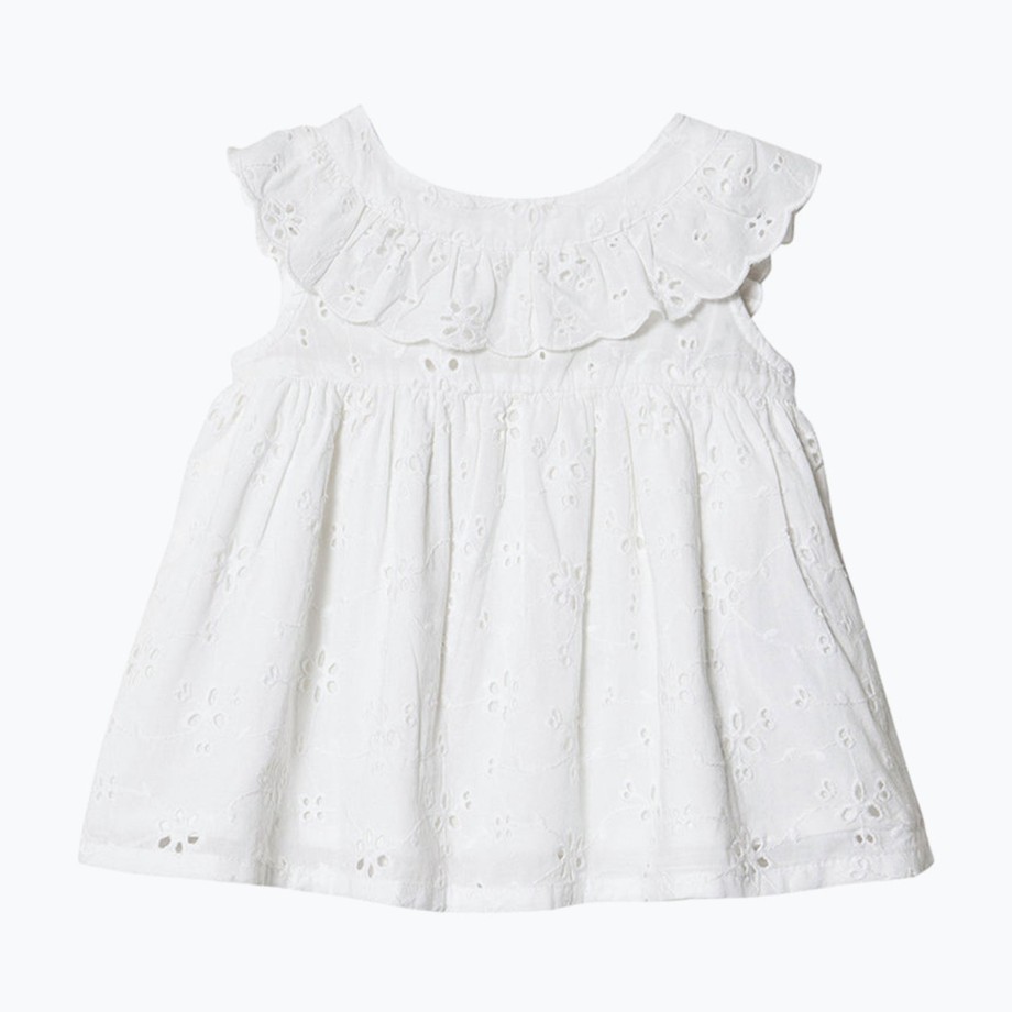 Clothing & Shoes MarMar Copenhagen Outwear | Marmar Copenhagen Deas Frill Dress - White