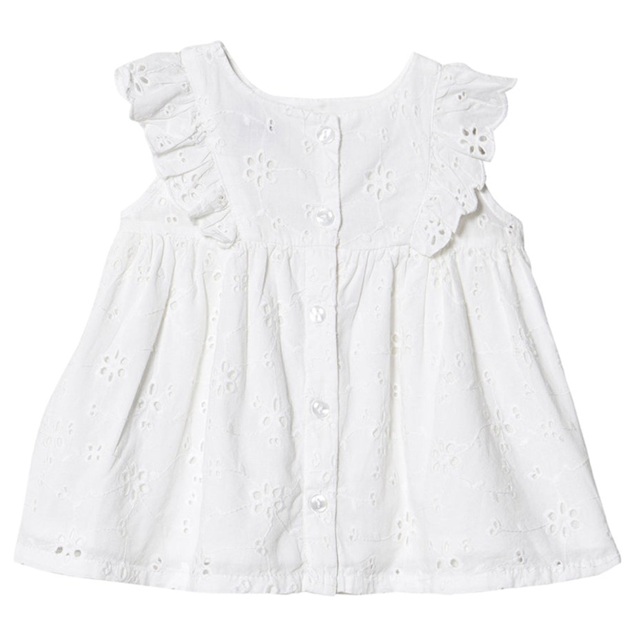 Clothing & Shoes MarMar Copenhagen Outwear | Marmar Copenhagen Deas Frill Dress - White