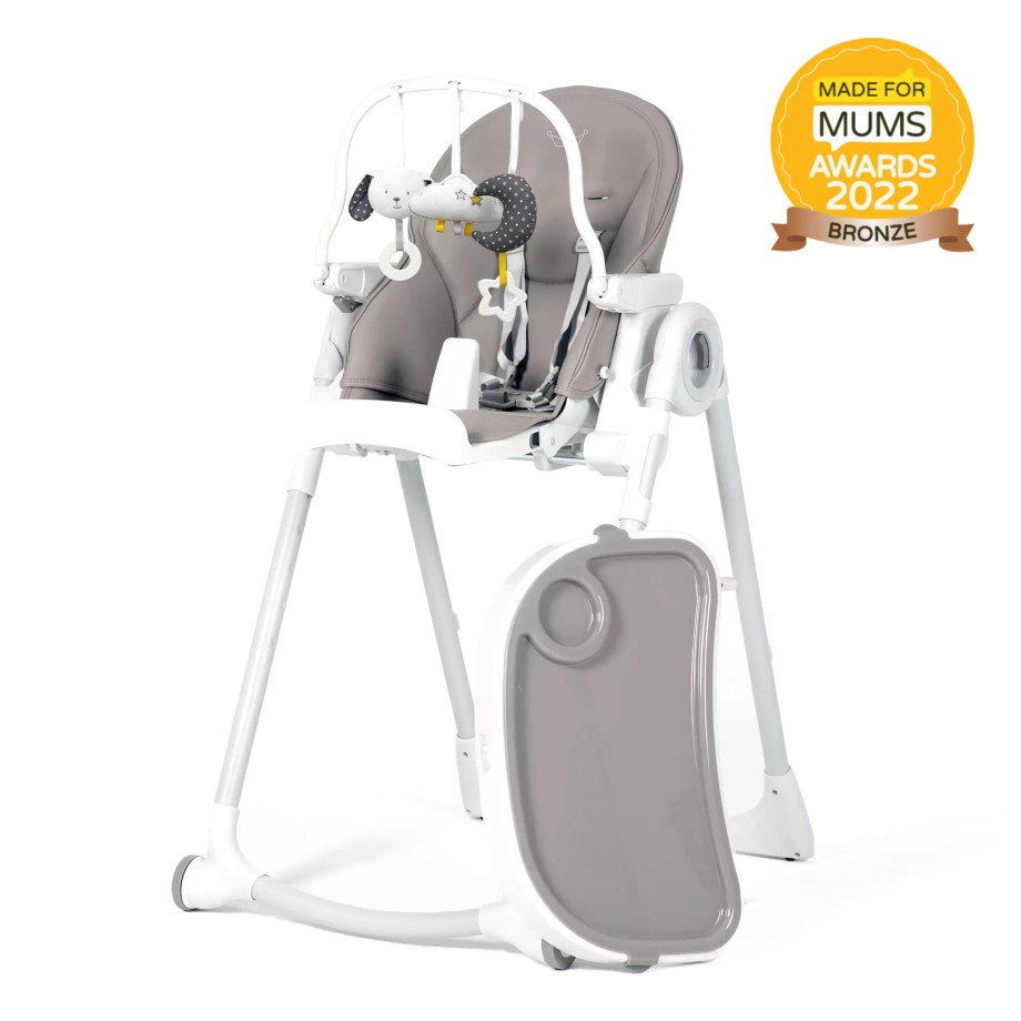 Mealtime Allis Baby High Chairs & Accessories | Allis Baby 2-In-1 Lola Adjustable Baby Highchair Grey