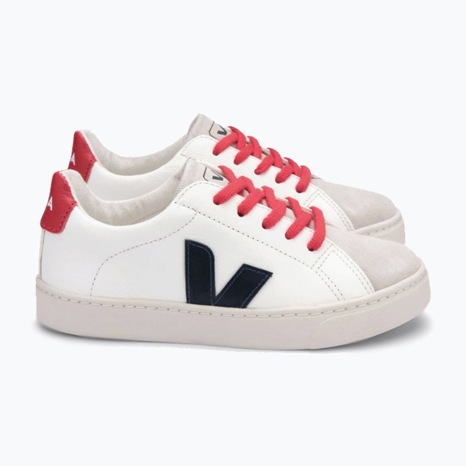 Clothing & Shoes Veja Shoes & Trainers | Veja Esplar Chromefree Leather Lace Trainer - Red