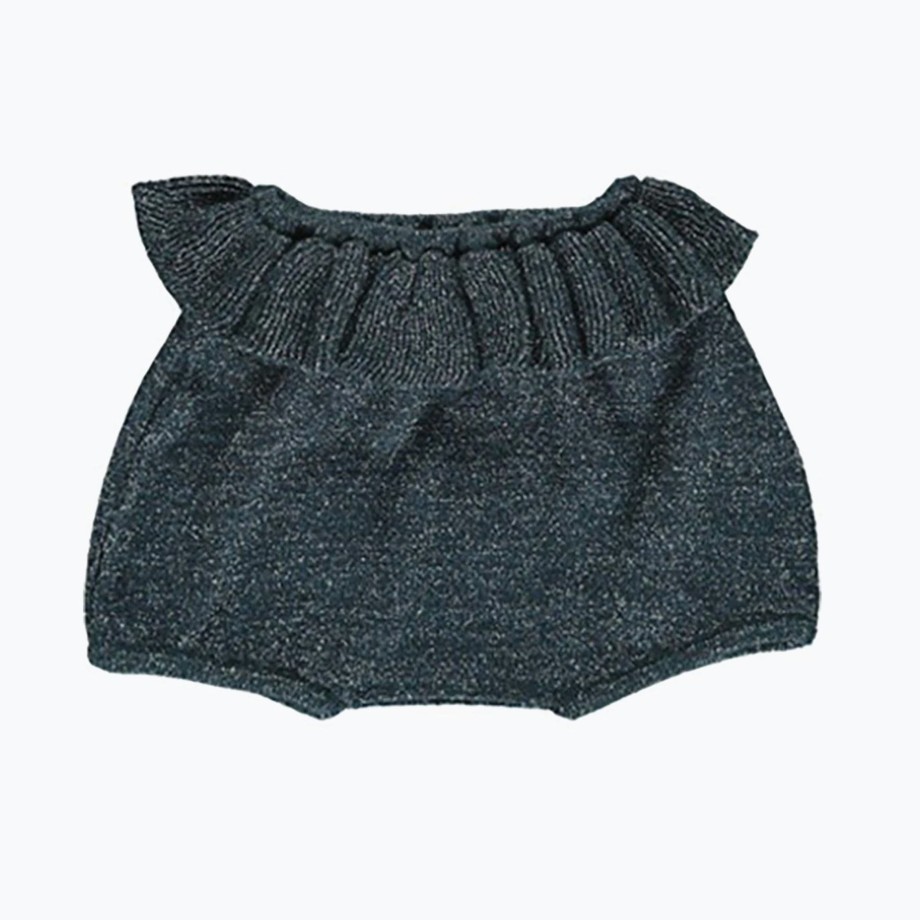 Clothing & Shoes MarMar Copenhagen Comfy Clothes | Marmar Copenhagen Pulse Frill Shorts Baby Bloomers - Oily Blue