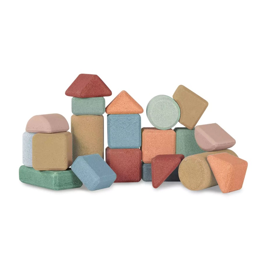 Toys Korko Montessori Toys | Korko Small Architects Cork Construction Game - 20 Pieces