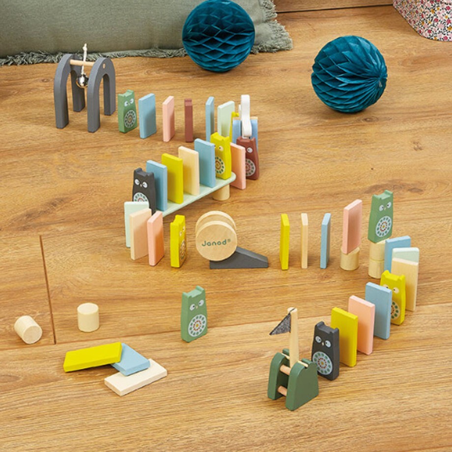 Toys Janod Montessori Toys | Janod Sweet Cocoon Dominoes