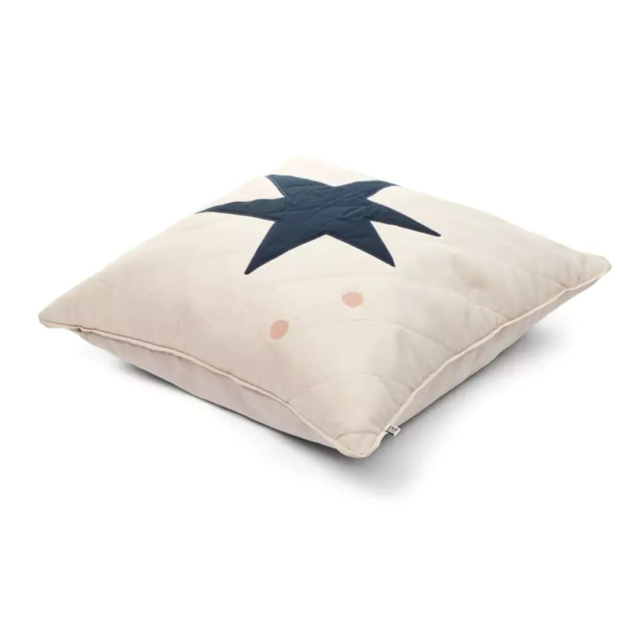 Nursery Liewood Nursery Decor | Liewood Kale Cotton Cushion Cover - Star Bright/Sandy