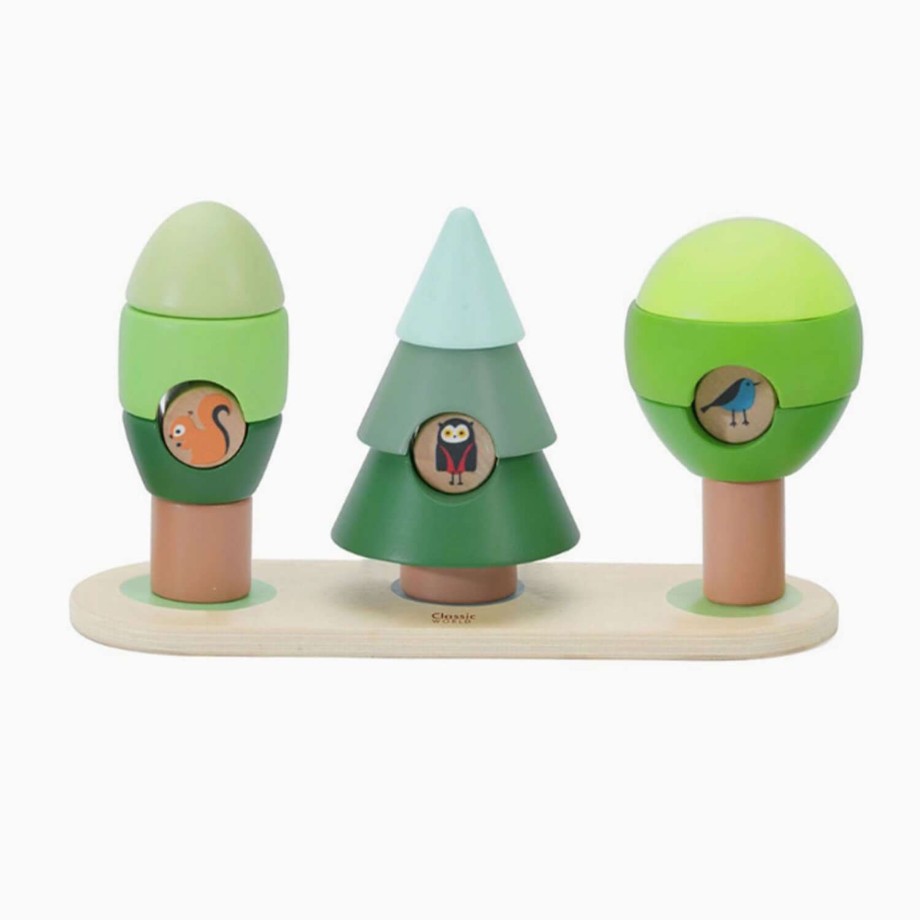 Toys Classic World Nature Toys | Classic World Little Forest Stacking Rings