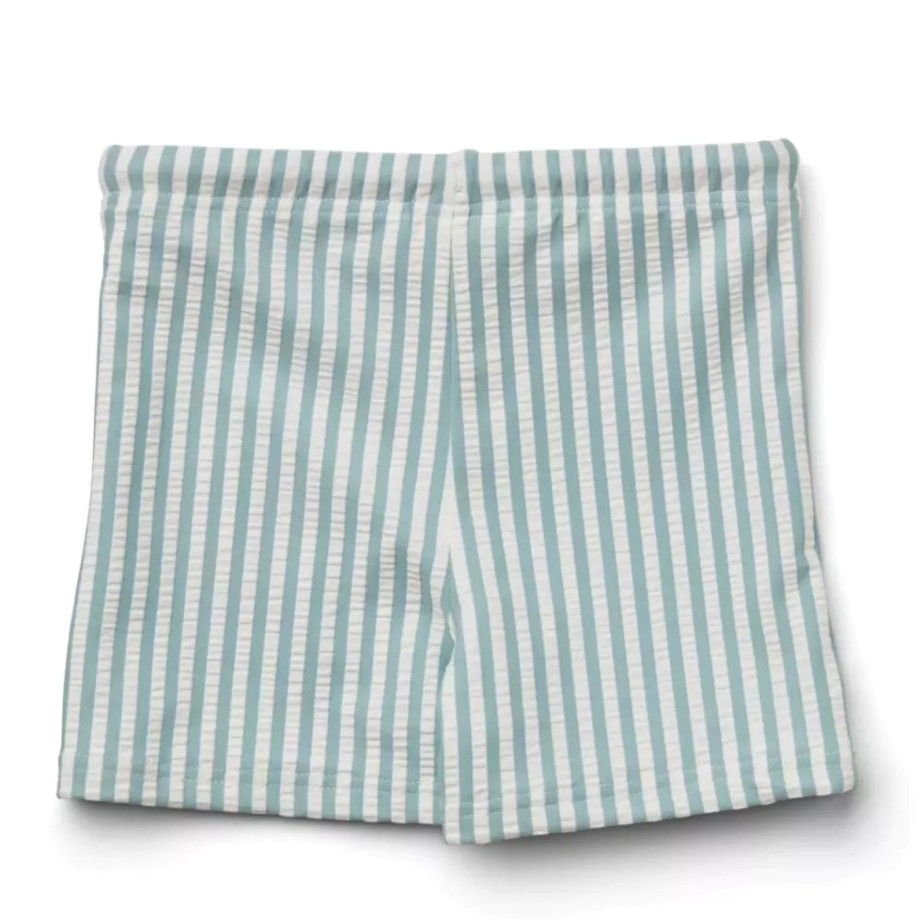 Clothing & Shoes Liewood Swimwear | Liewood Otto Swim Pants Shorts - Sea Blue/White