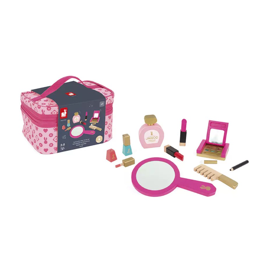 Playtime Janod Role Play | Janod Little Miss Pretend Play Vanity Case