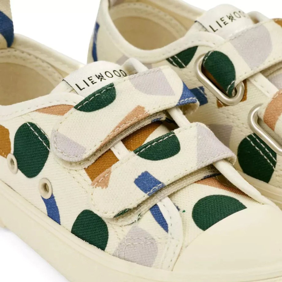 Clothing & Shoes Liewood Shoes & Trainers | Liewood Kim Canvas Kids Trainers Paint Stroke / Sandy