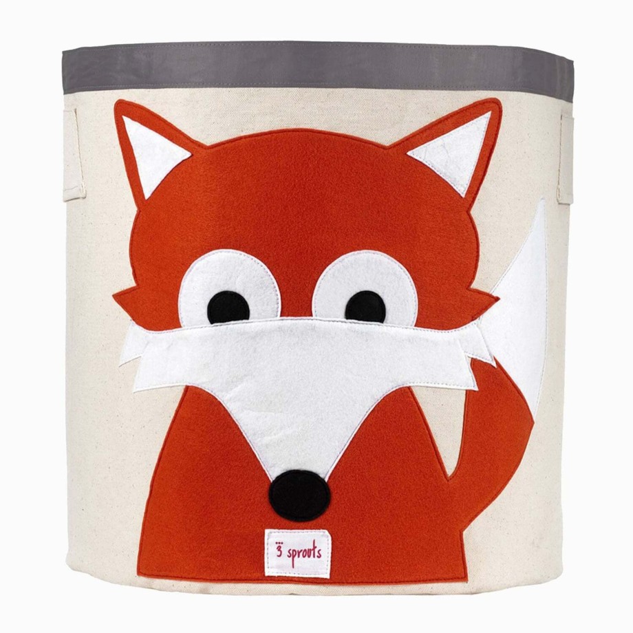 Nursery 3 Sprouts Storage | 3 Sprouts Storage Bin - Fox