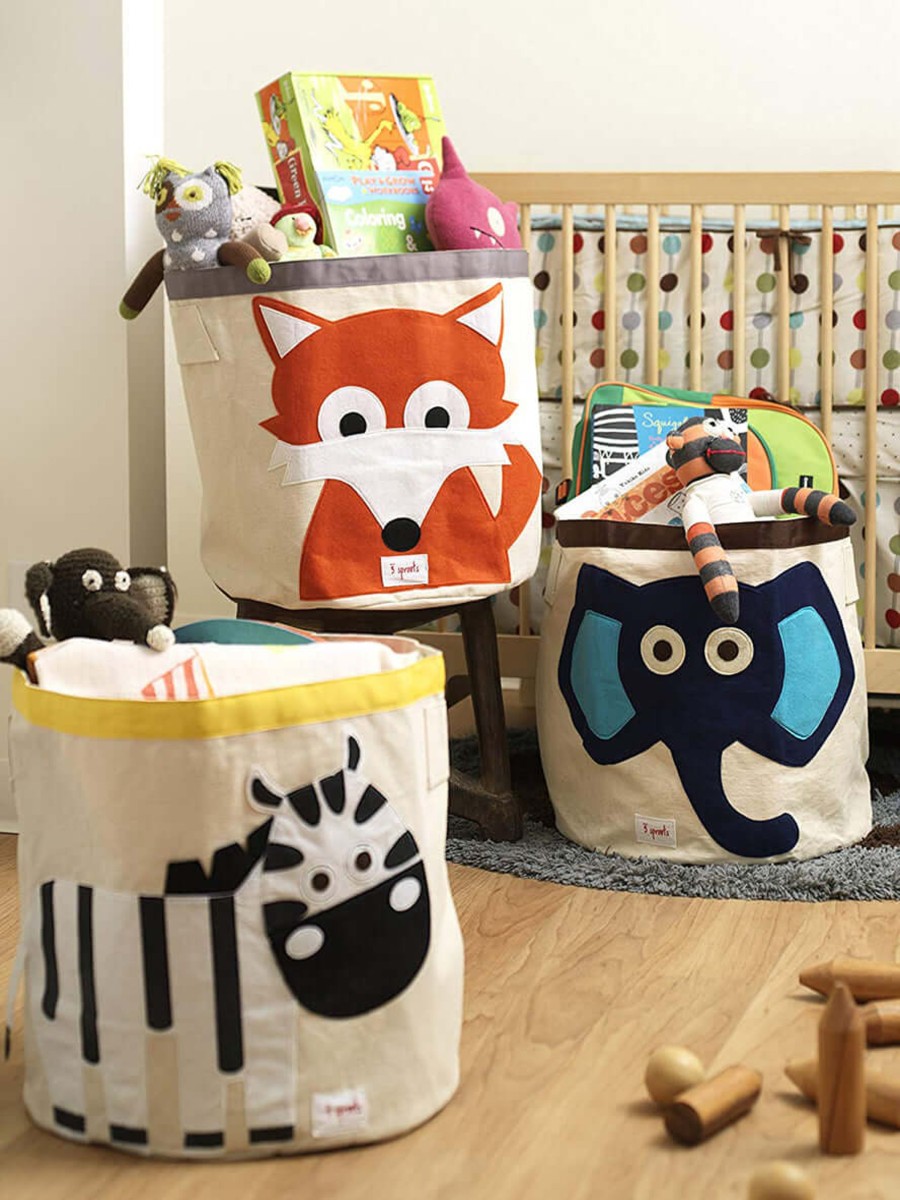 Nursery 3 Sprouts Storage | 3 Sprouts Storage Bin - Fox