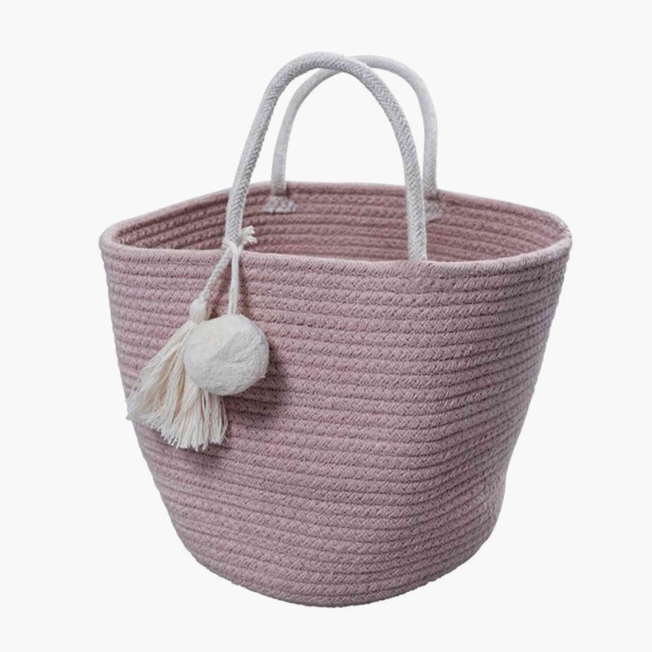 Nursery Fabelab Nursery Decor | Fabelab Rope Basket Small Storage Bag