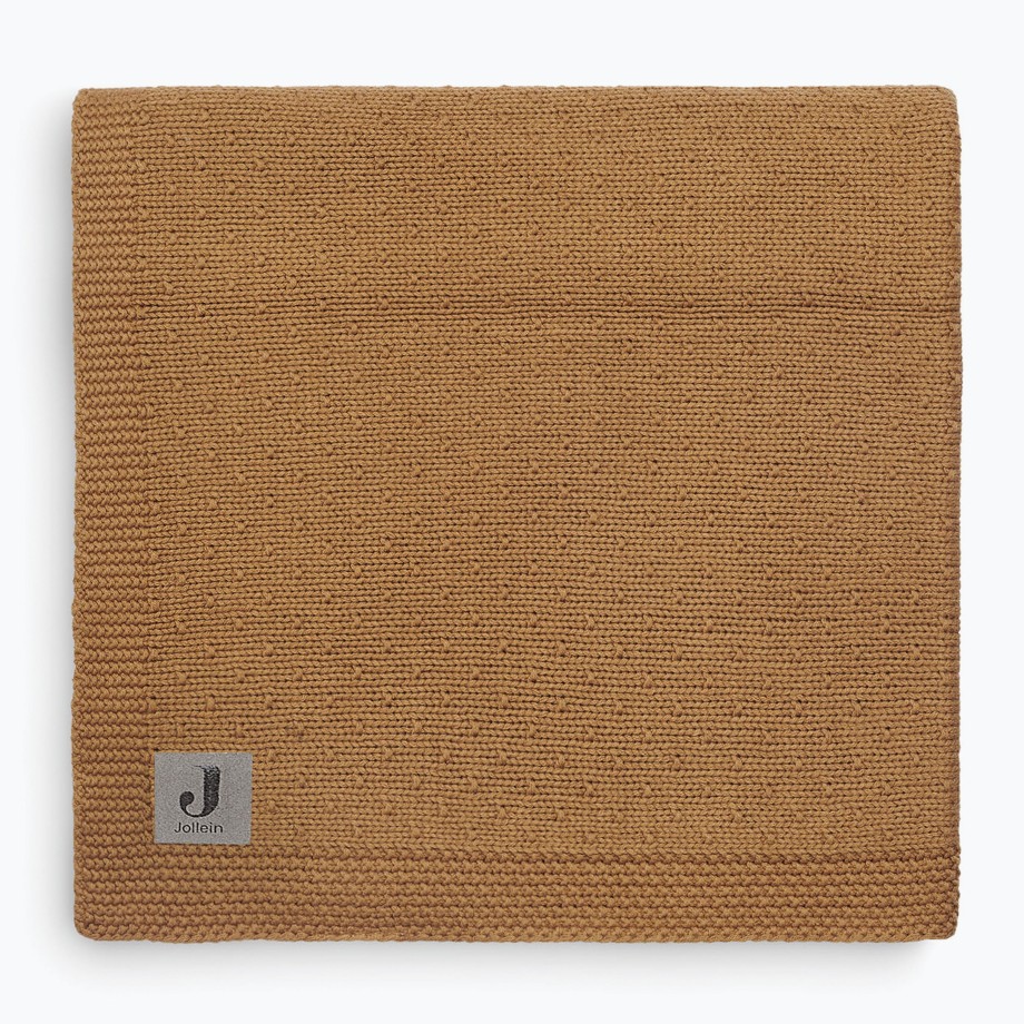 Nursery Jollein Blanket & Swaddle | Jollein Bliss Knit Baby Blanket - Caramel