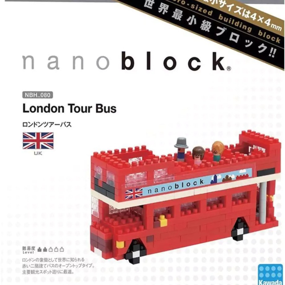 Toys Nanoblock Building Blocks | Nanoblock London Open-Top Tour Bus