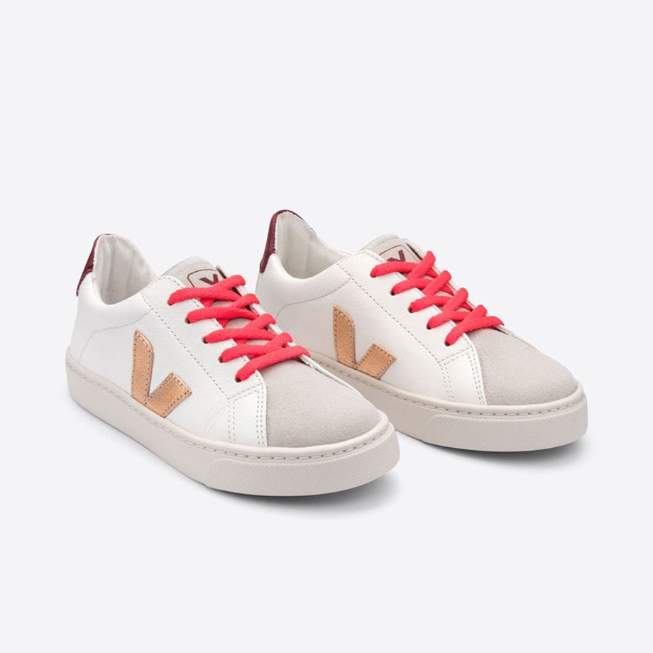 Clothing & Shoes Veja Shoes & Trainers | Veja Esplar Laces Leather Trainers - White Venus Rose