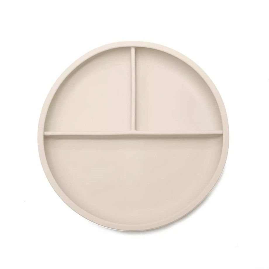 Mealtime Allis Baby Plates, Bowls & Cups | Baby Food Divider Plates - Beige