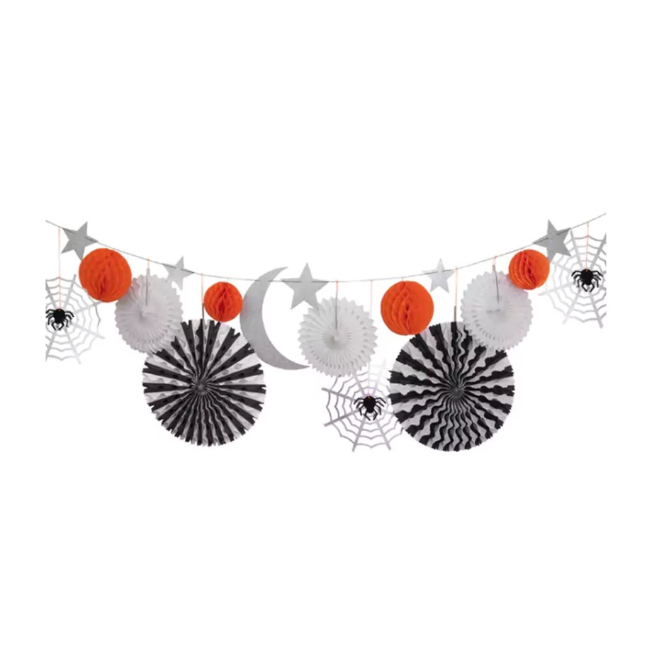 Clothing & Shoes Meri Meri Partywear & Dress Up | Halloween Honeycomb Shapes Garland