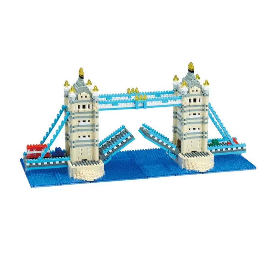 Toys Nanoblock Building Blocks | Nanoblock London Tower Bridge Deluxe Edition