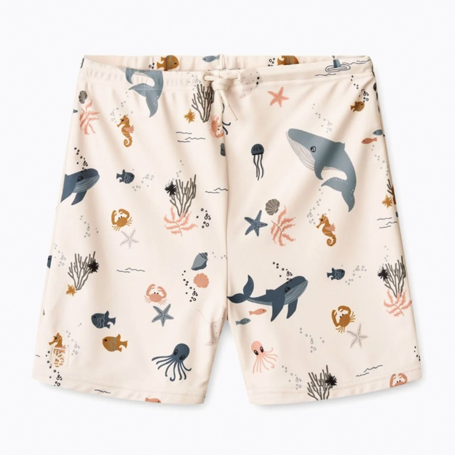 Clothing & Shoes Liewood Swimwear | Liewood Otto Swim Pants Shorts - Sea Creatures/Sandy Mix