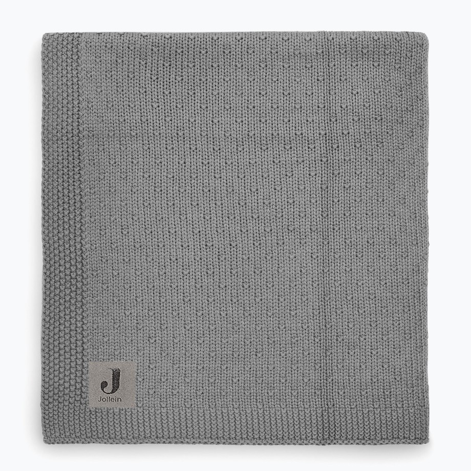 Nursery Jollein Blanket & Swaddle | Jollein Bliss Knit Baby Blanket - Storm Grey