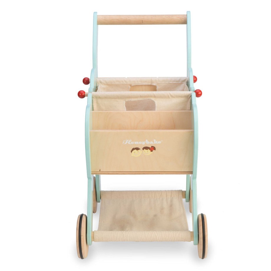 Playtime Le Toy Van Role Play | Le Toy Van Shopping Trolley With Detachable Bag