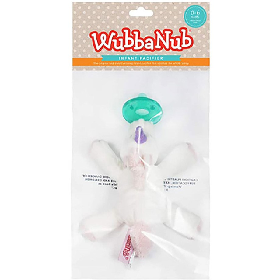 Nursery WubbaNub Mobiles & Soothers | Wubbanub Dummy Comforter With Toy - Blush Pink Unicorn