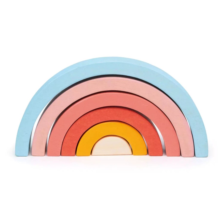 Toys Mentari Montessori Toys | Mentari Sunset Stacking Tunnel