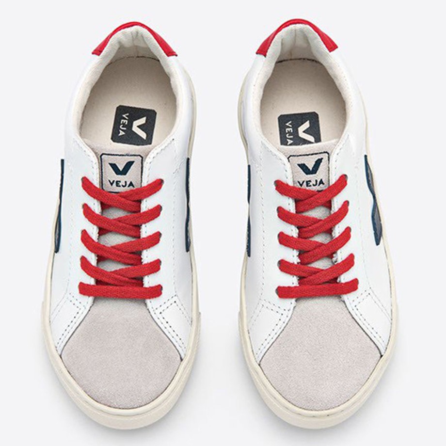 Clothing & Shoes Veja Shoes & Trainers | Veja Esplar Leather Lace Trainer - Red