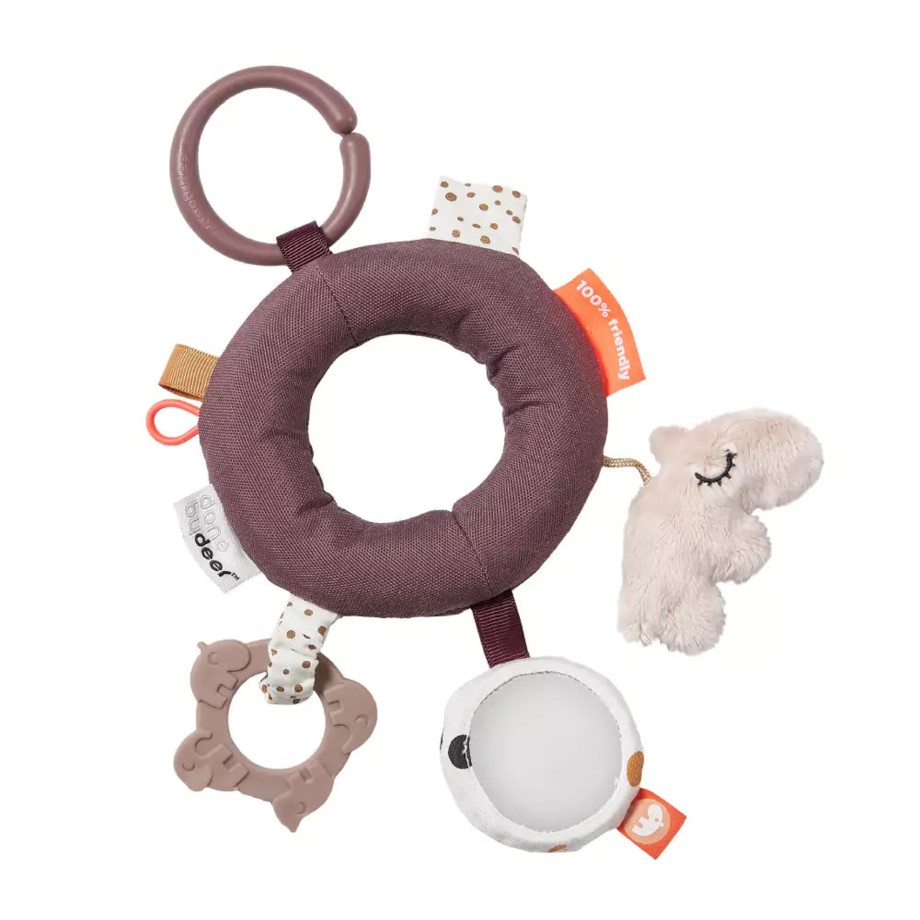 Toys Done By Deer Comforters & Teething Toys | Done By Deer Activity Ring Deer Friends - Powder