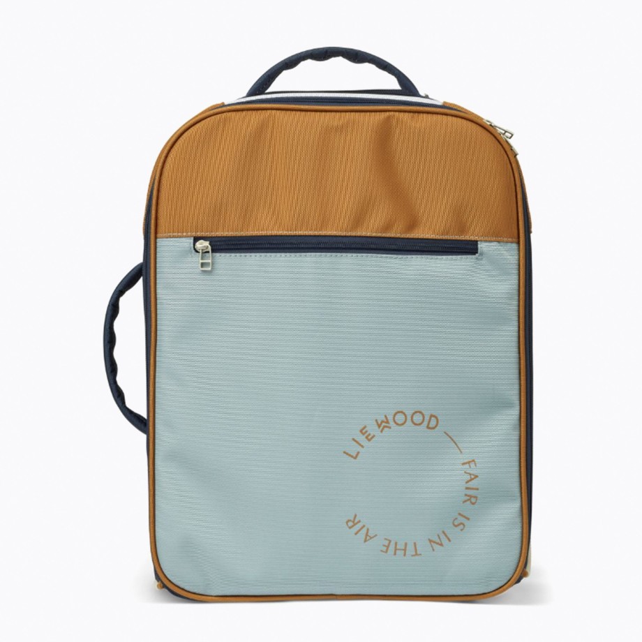 Clothing & Shoes Liewood Kids Bags | Liewood Jeremy Kids Suitcase - Midnight Navy / Sea Blue