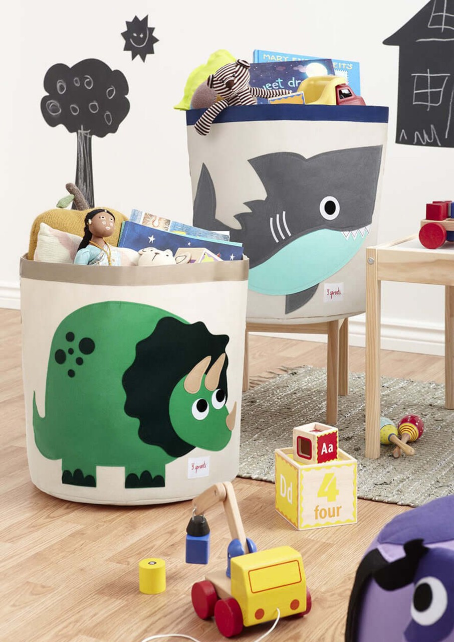 Nursery 3 Sprouts Storage | 3 Sprouts Storage Bin - Dinosaur