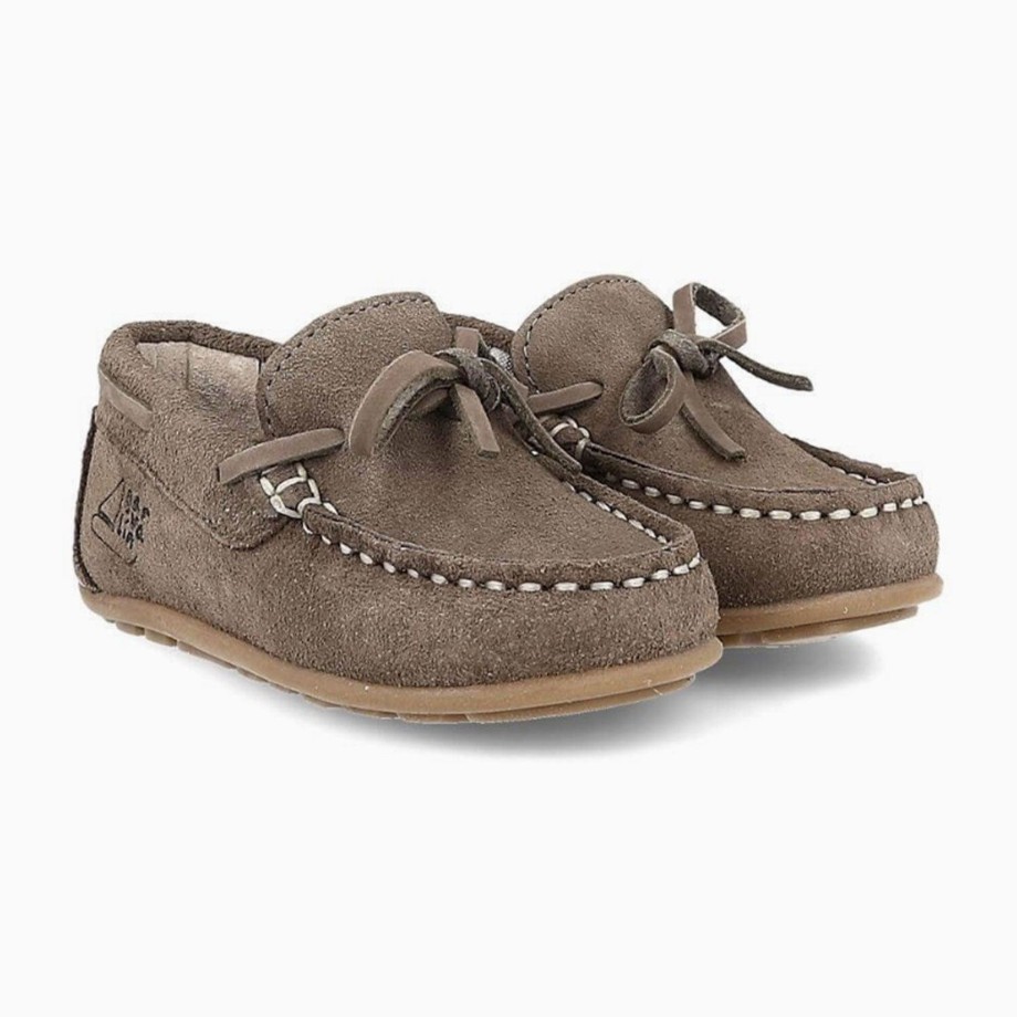 Clothing & Shoes Garvalin Shoes & Trainers | Garvalin Childrens Mocassins Loafers In Leather - Grey