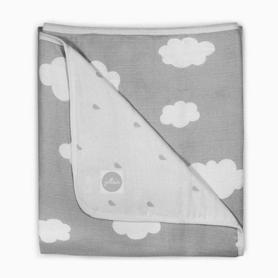 Mealtime Jollein Muslins & Bibs | Jollein Muslin Blanket Cotton - Clouds