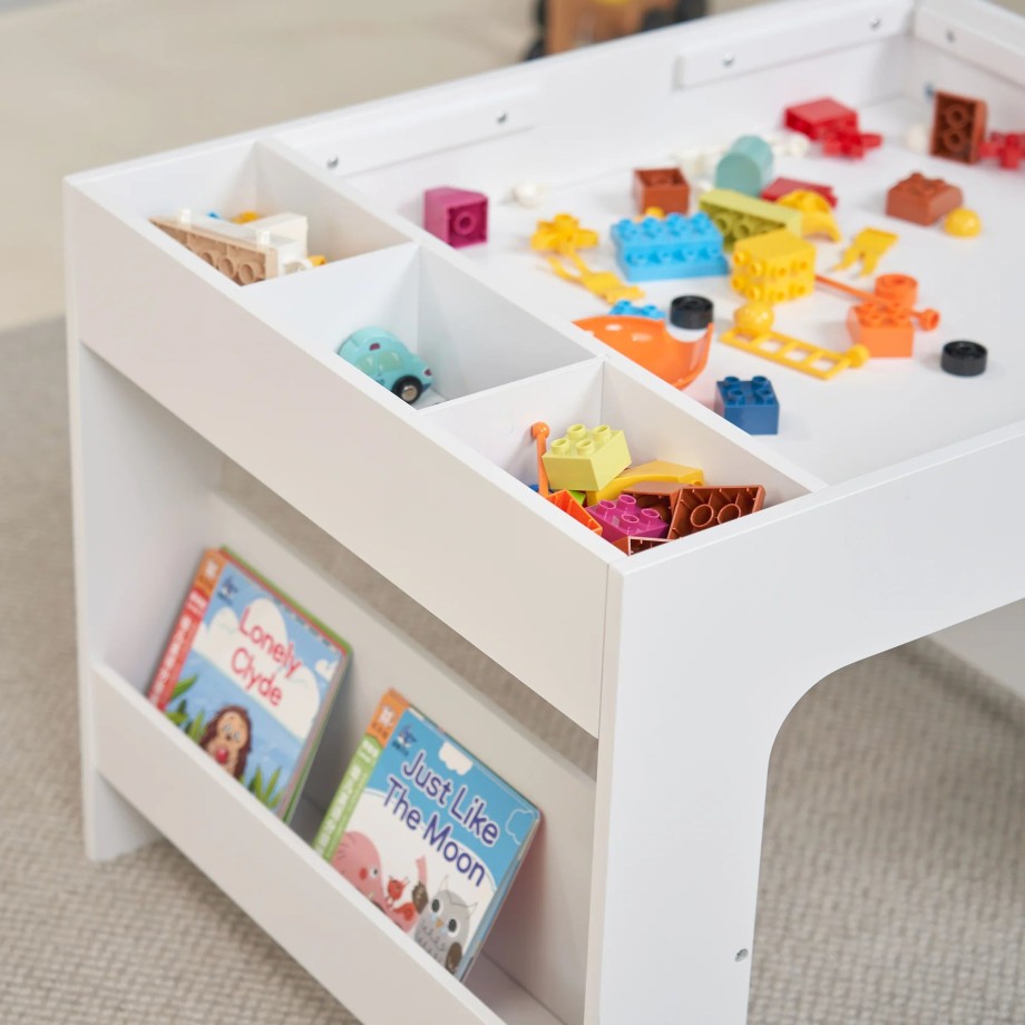 Playtime Hooga Playroom Role Play | Kids Wooden Activity Table With Storage