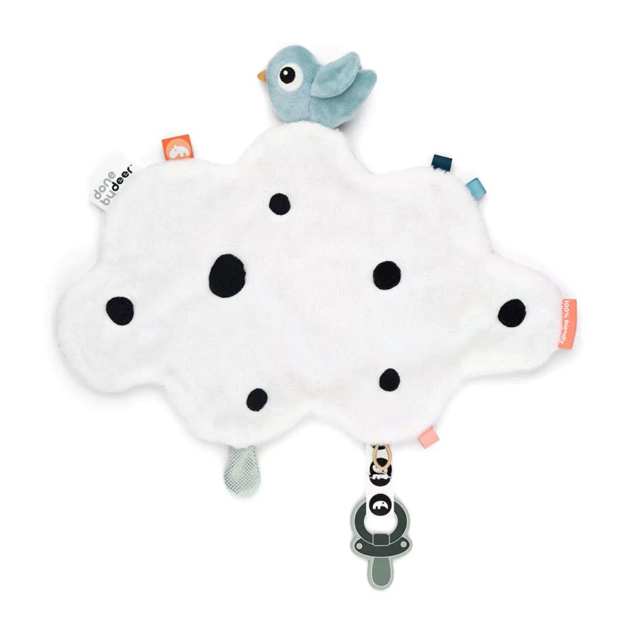 Toys Done By Deer Comforters & Teething Toys | Done By Deer Comfort Blanket Happy Clouds - Blue