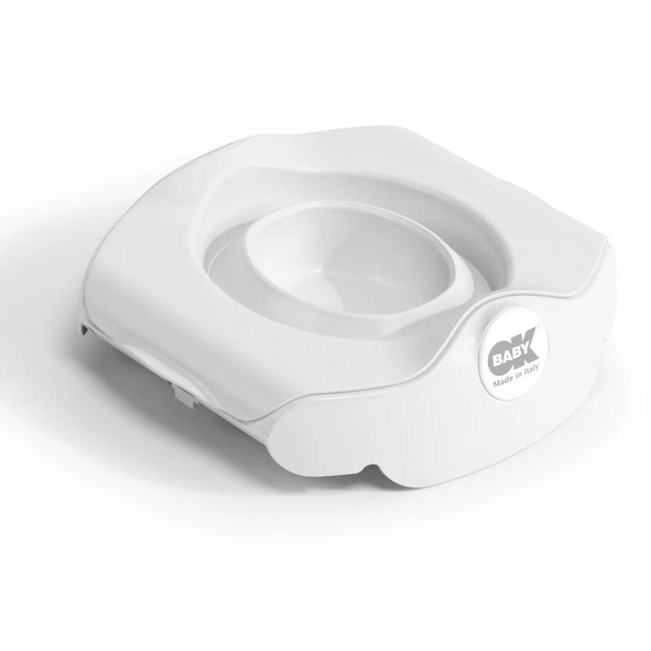 Bathtime Okbaby Potty Training | Okbaby Roady 3-In-1 Portable Travel Potty - White