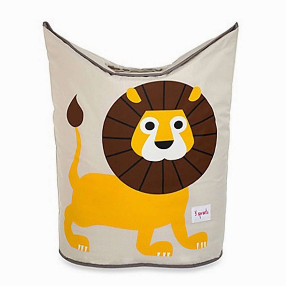 Nursery 3 Sprouts Storage | 3 Sprouts Kids Laundry Hamper - Lion